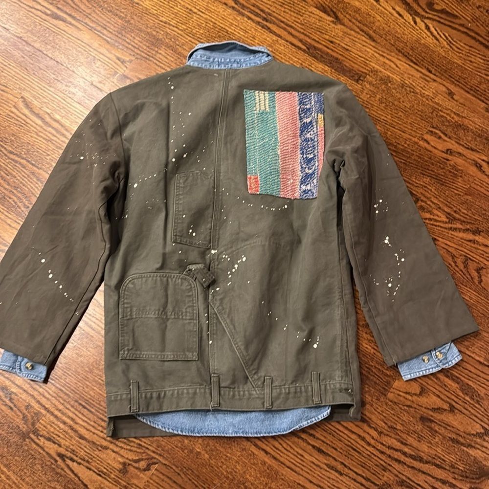 Free People Tricia Fix Carhartt Mixed Jacket - Picture 7 of 8